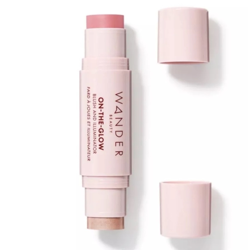 Wander Beauty~On-the-Glow Blush and Illuminator~Coral Rose & Nude Glow